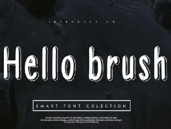 Hello brush font