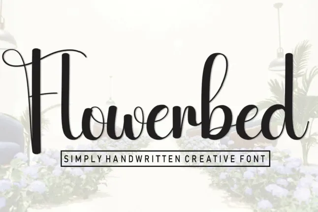 Flowerbed Script font