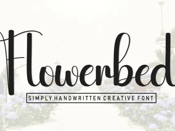 Flowerbed Script font