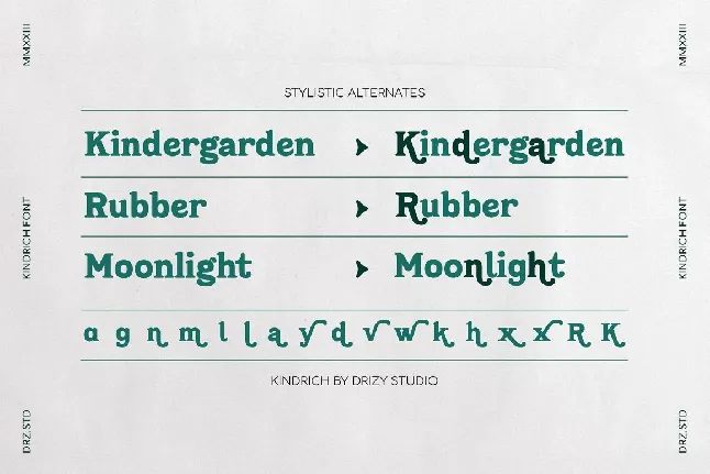 Kindrich font