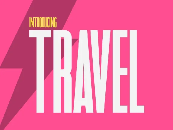 Travel Sans font