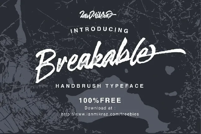 Breakable font