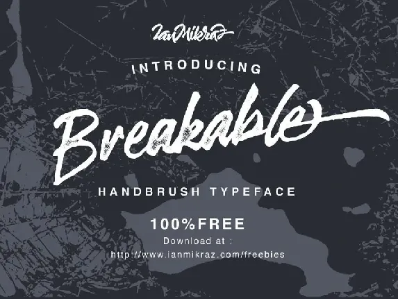 Breakable font