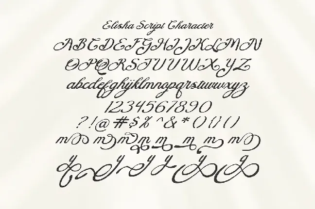 Elisha Script font