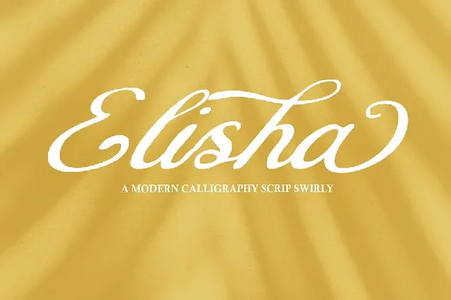 Elisha Script font