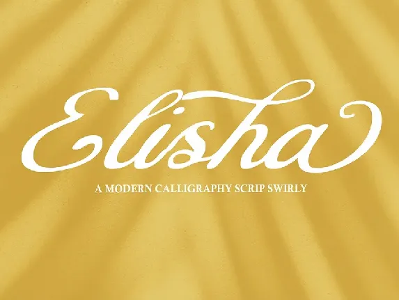 Elisha Script font