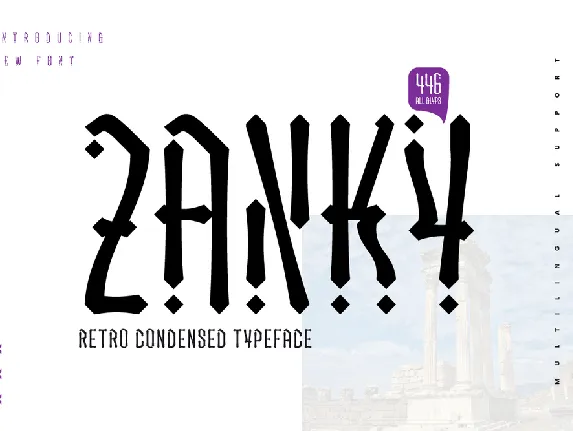 ZANKY trial font