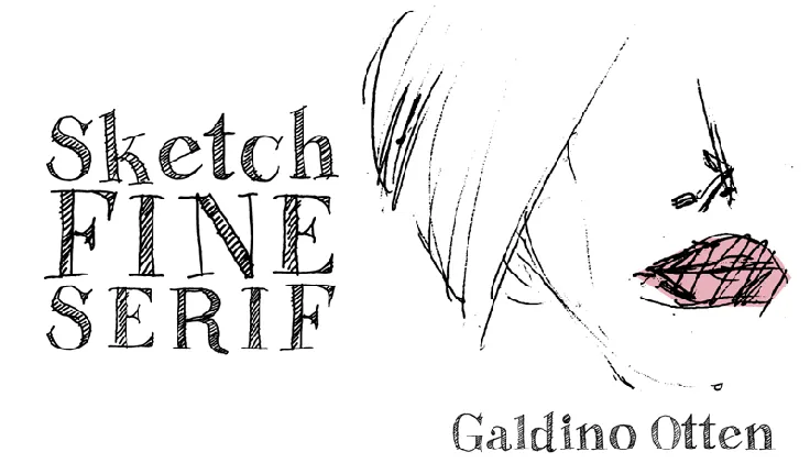 Sketch Fine Serif font