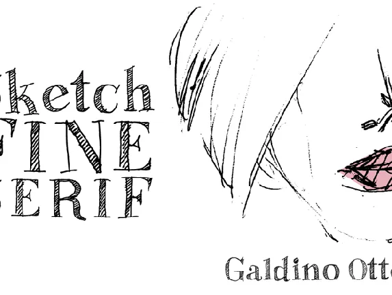 Sketch Fine Serif font