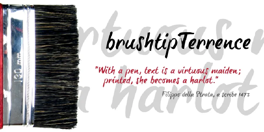 brush-tipTerrence font