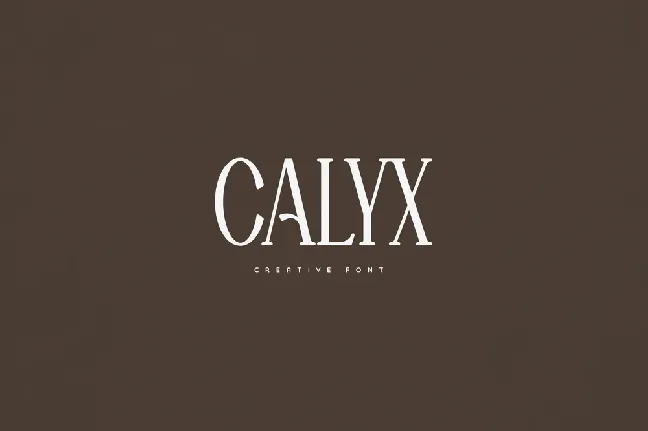 Calyx font