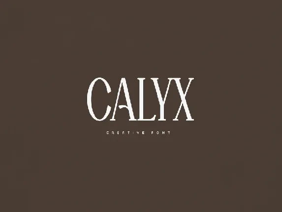 Calyx font