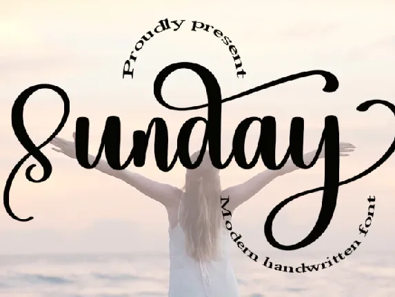 Sunday Calligraphy font