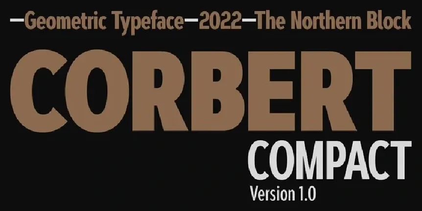 Corbert Compact font