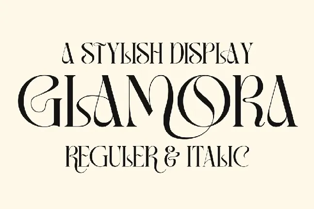 GLAMORA font