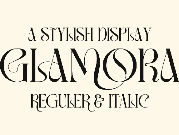 GLAMORA font