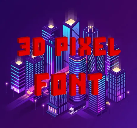 RedPixel 3D font