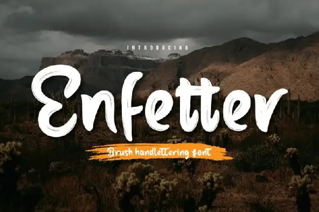 Enfetter Script font