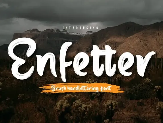 Enfetter Script font