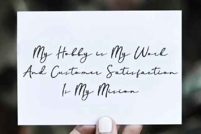 Handline Script font