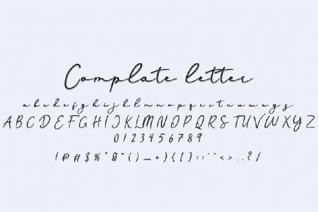 Handline Script font