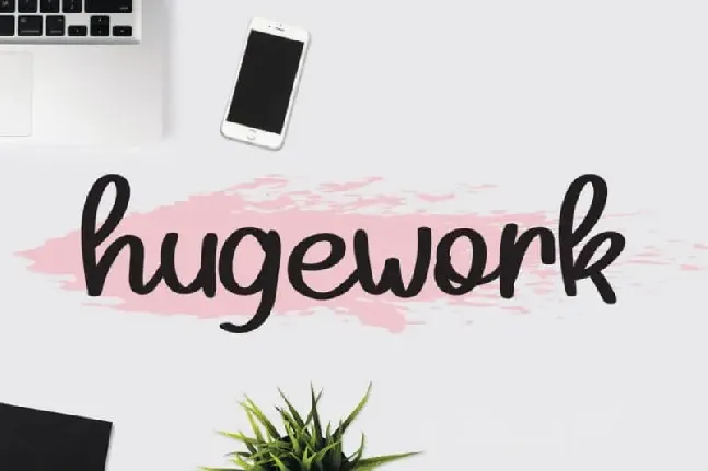 Hugework Handwritten font