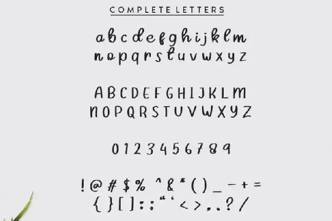 Hugework Handwritten font