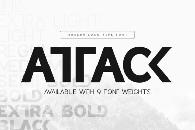 Attack font