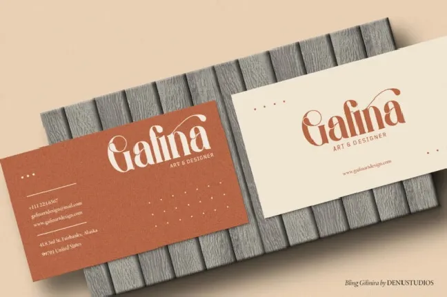 Bling Gilinira font