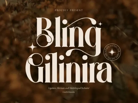 Bling Gilinira font