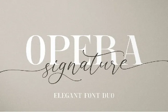 Opera Signature font