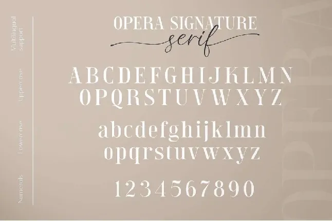 Opera Signature font