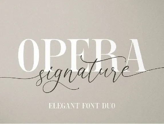 Opera Signature font