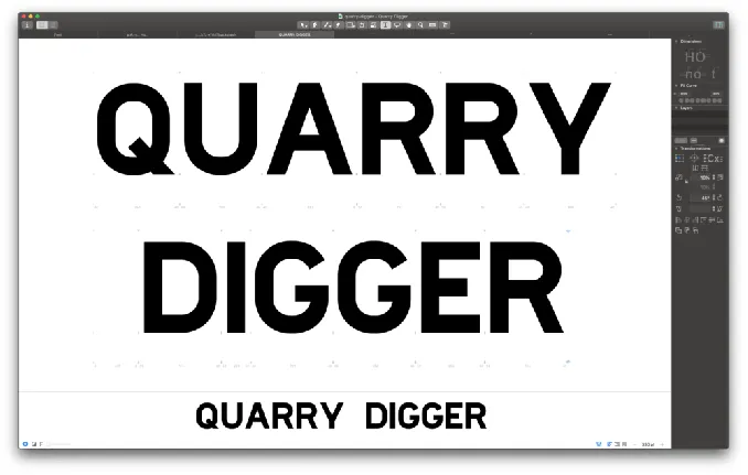 Quarry Digger font