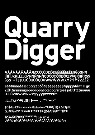 Quarry Digger font