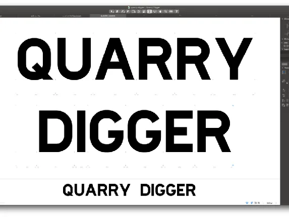 Quarry Digger font