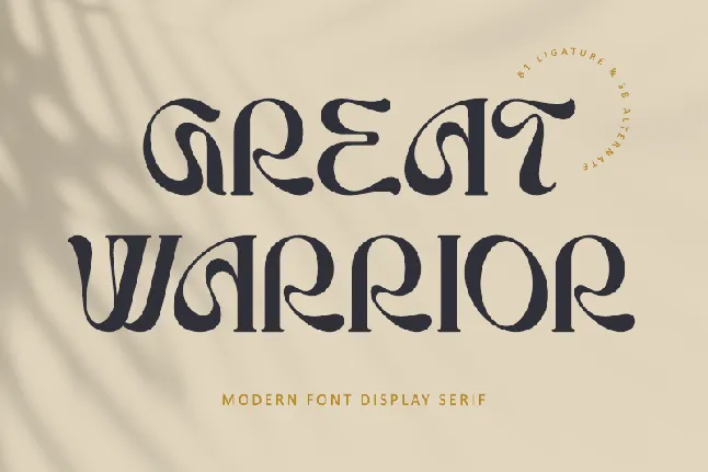 Great Warrior-Personal use font