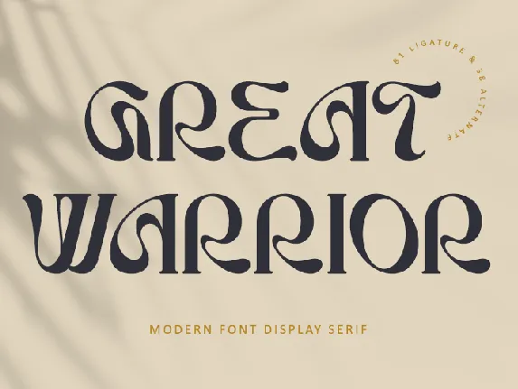 Great Warrior-Personal use font