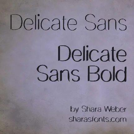 DelicateSans font