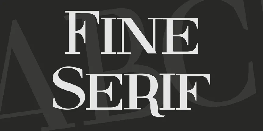 Fine Serif font