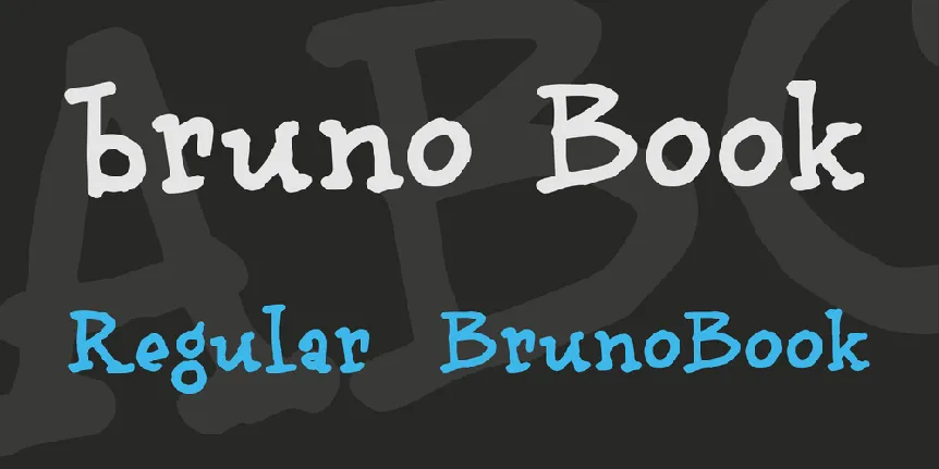 bruno Book font