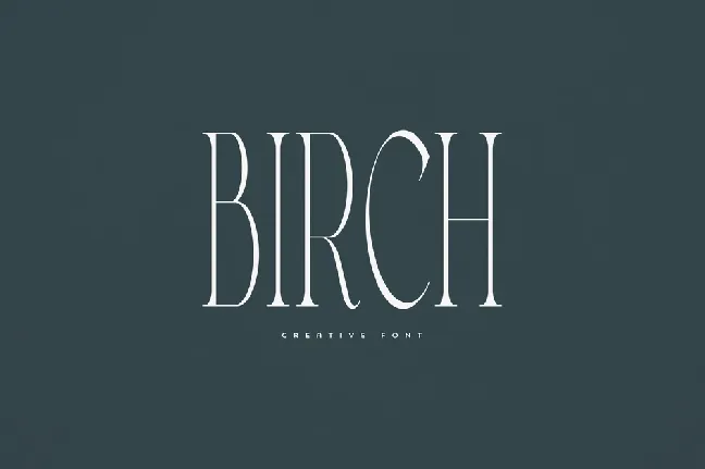 Birch font