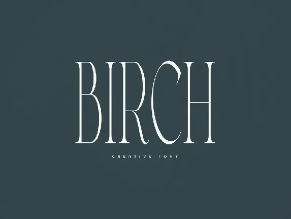 Birch font