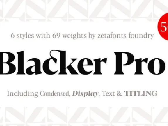 Blacker Pro Family font