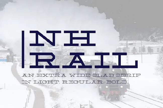 NH Rail Slab Typeface font