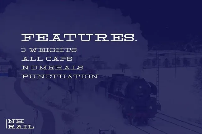 NH Rail Slab Typeface font