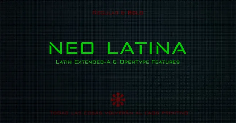 Neo Latina font