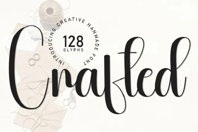 Crafted Script font