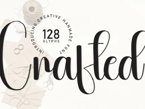 Crafted Script font