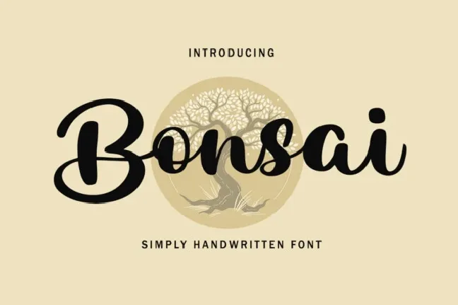 Bonsai Script font